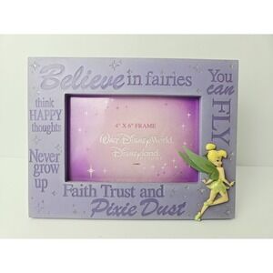 Disney Parks Picture Frame Believe in Fairies Tinkerbell